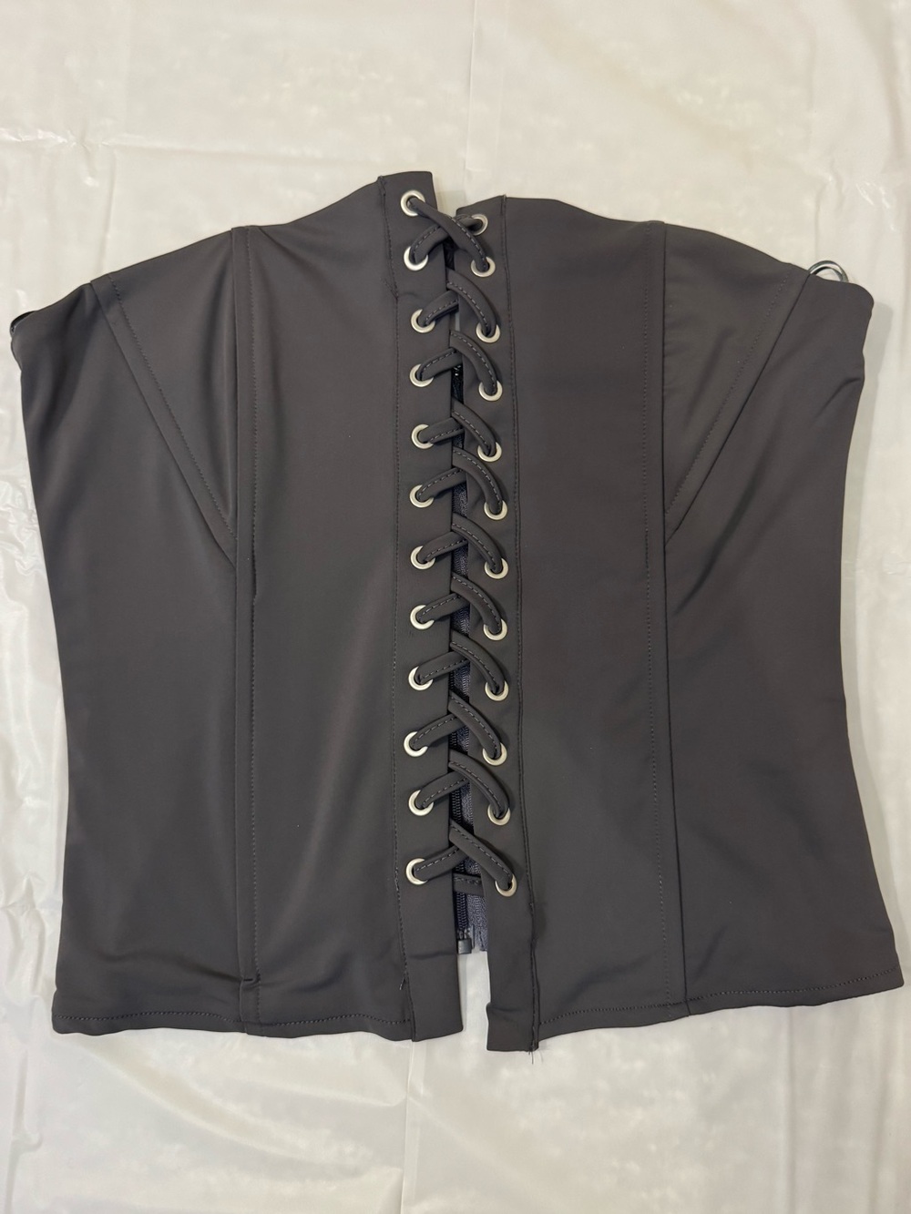 Lace-Up Black Corset top